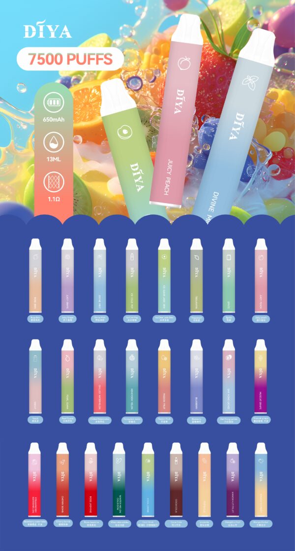 DIYA叮啞拋棄7500口✨水果味還原度極高💖 CP值拉滿🔥店長推薦【滿10送1 】