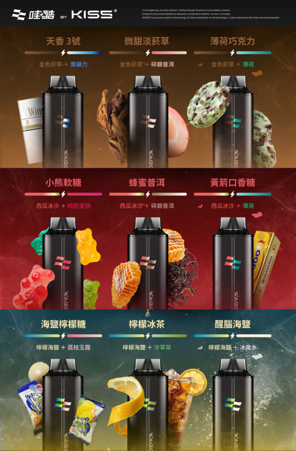 KIS5鎧斯拋棄式6500口✨口味變化多達180種(限量販售)✨特點 雙吸抛棄式 台灣首創 💖因爲銷量好 經常性缺貨